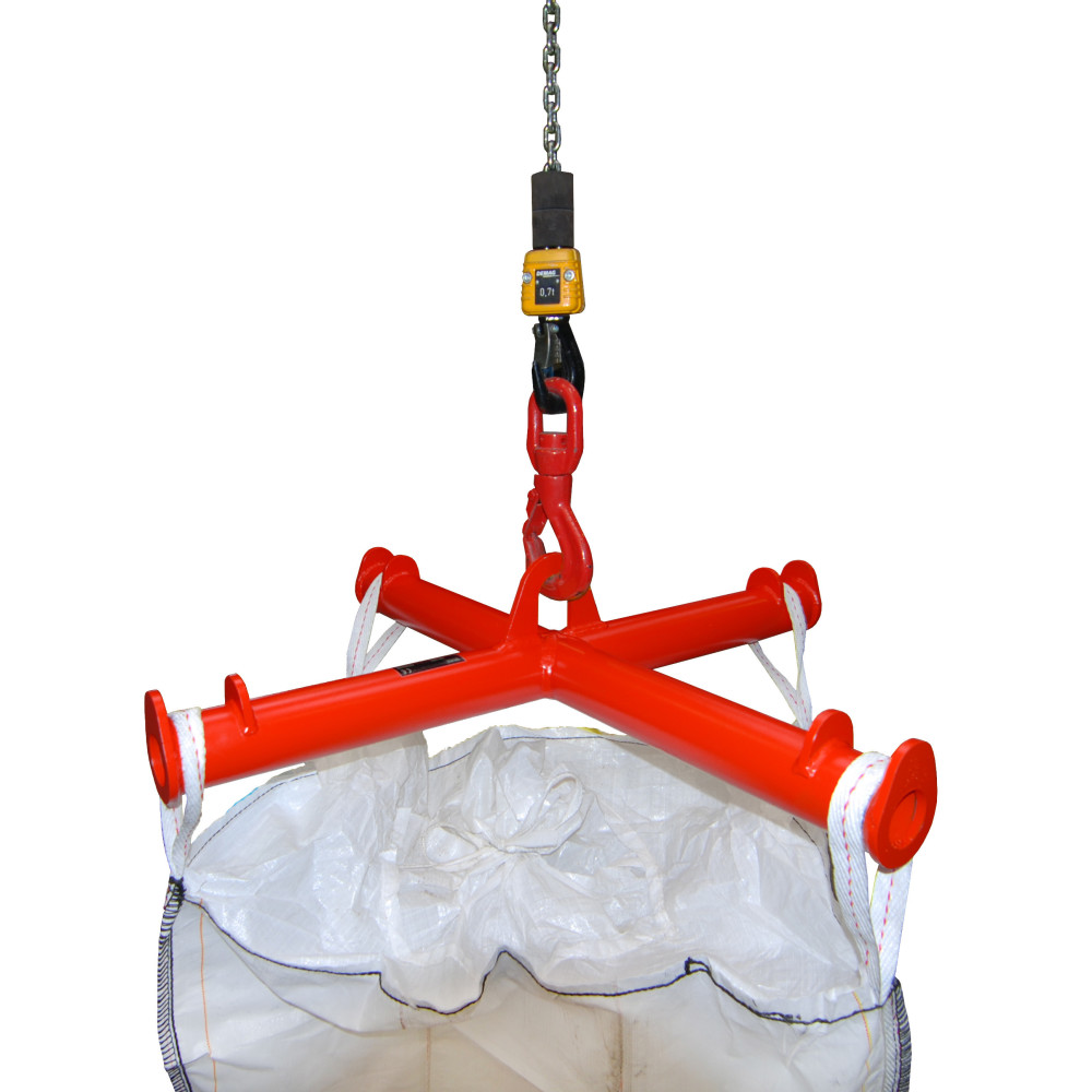 Productafbeelding nr. 2: Bauer® Traverse voor BIG BAG, hijsopname, cap. 2.000 kg, gelakt, RAL 3000 vuurrood