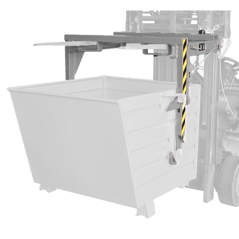 Productafbeelding nr. 1: Bauer® Traverse voor stapelbare kantelbakken, volume 0,55 m³, RAL 7005 muisgrijs