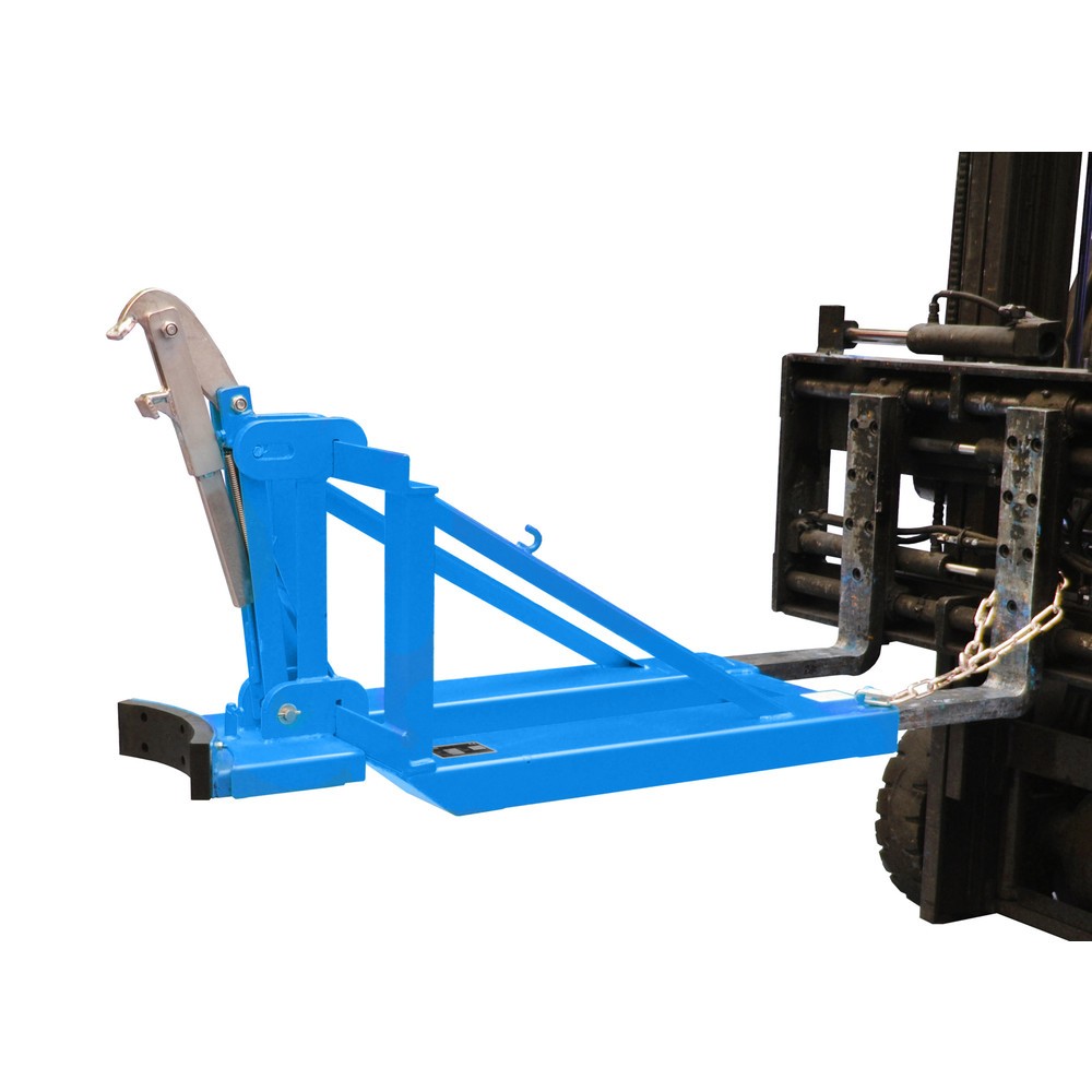 Product afbeelding: Bauer® Vatengrijper, kunststof vaten met deksel, cap. 800 kg, RAL 5012 lichtblauw