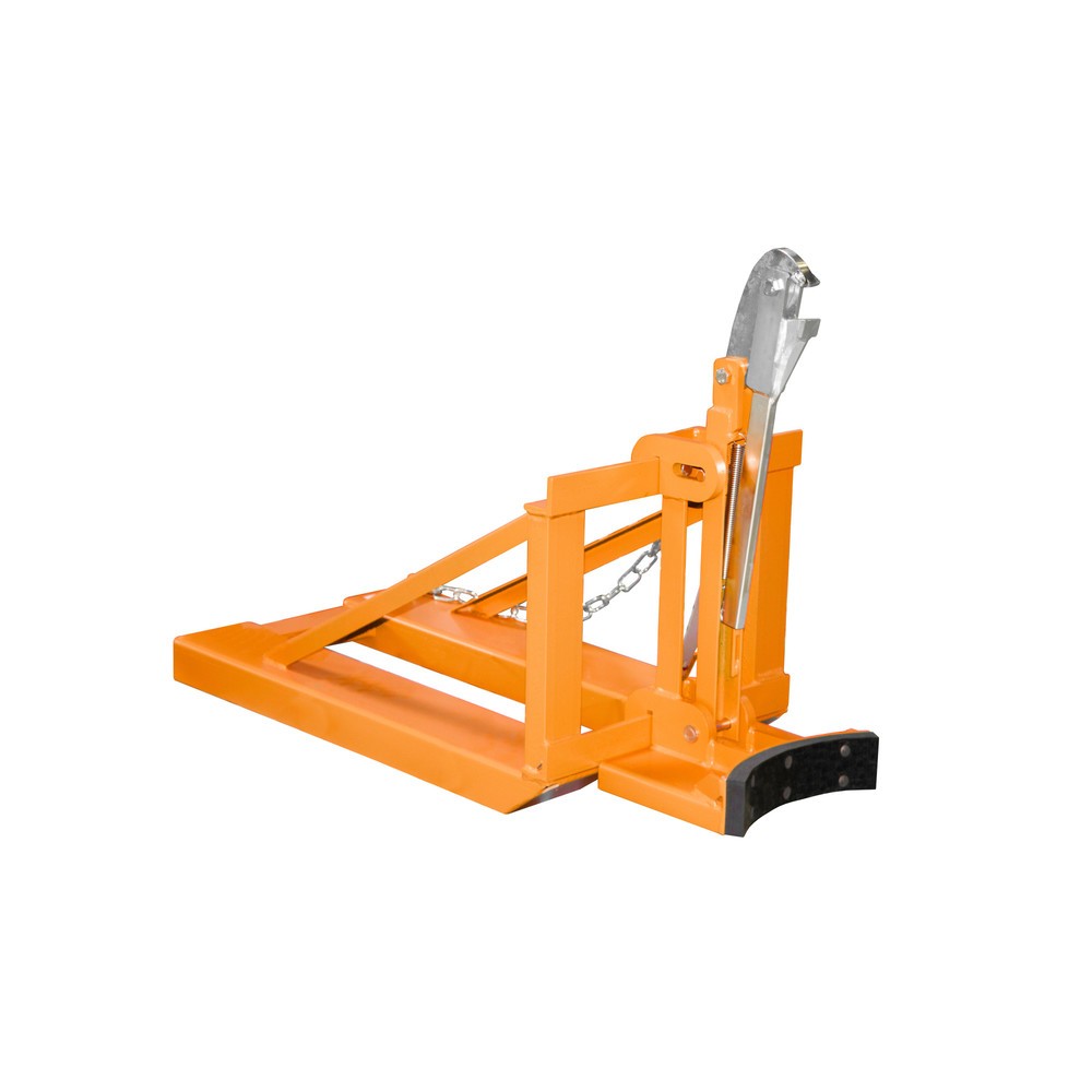 Productafbeelding nr. 3: Bauer® Vatengrijper voor stalen en kunststof L-ringvaten, cap. 800 kg, RAL 2000 geeloranje