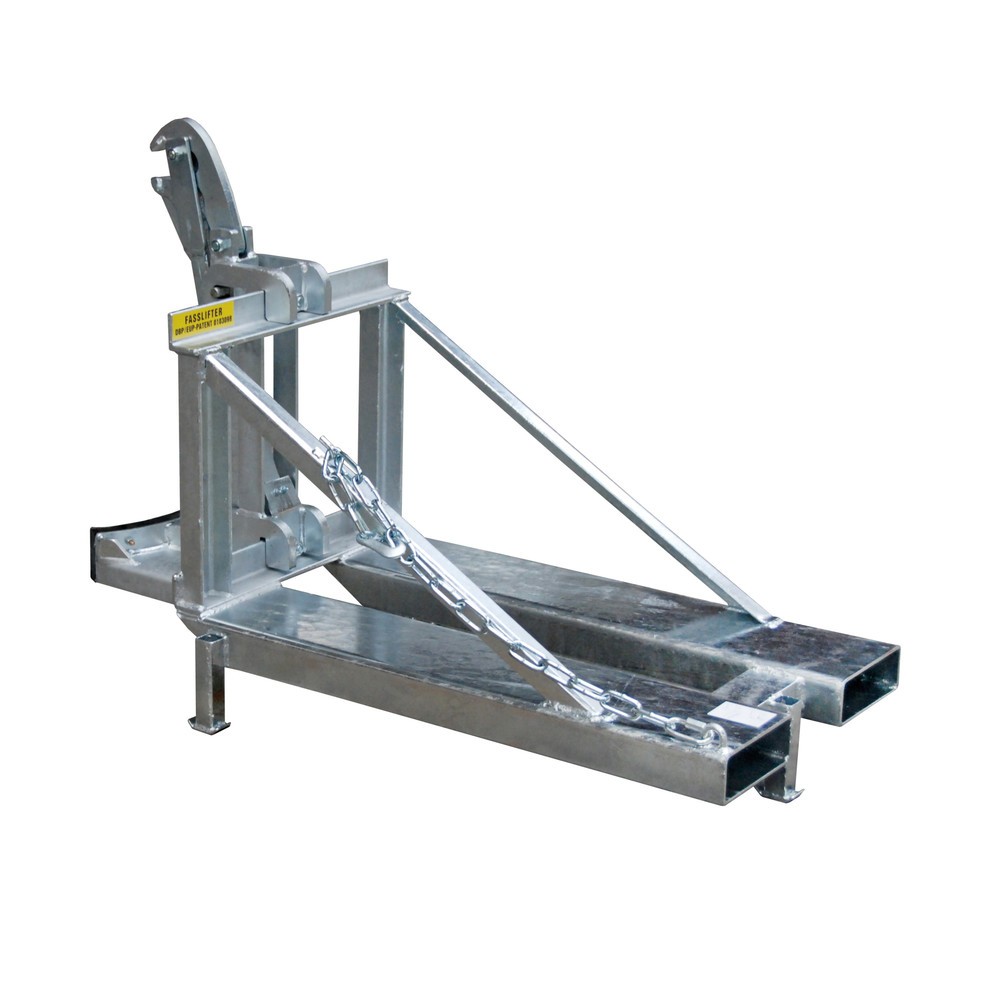 Productafbeelding nr. 4: Bauer® Vatengrijper voor stalen en kunststof L-ringvaten, cap. 800 kg, thermisch verzinkt