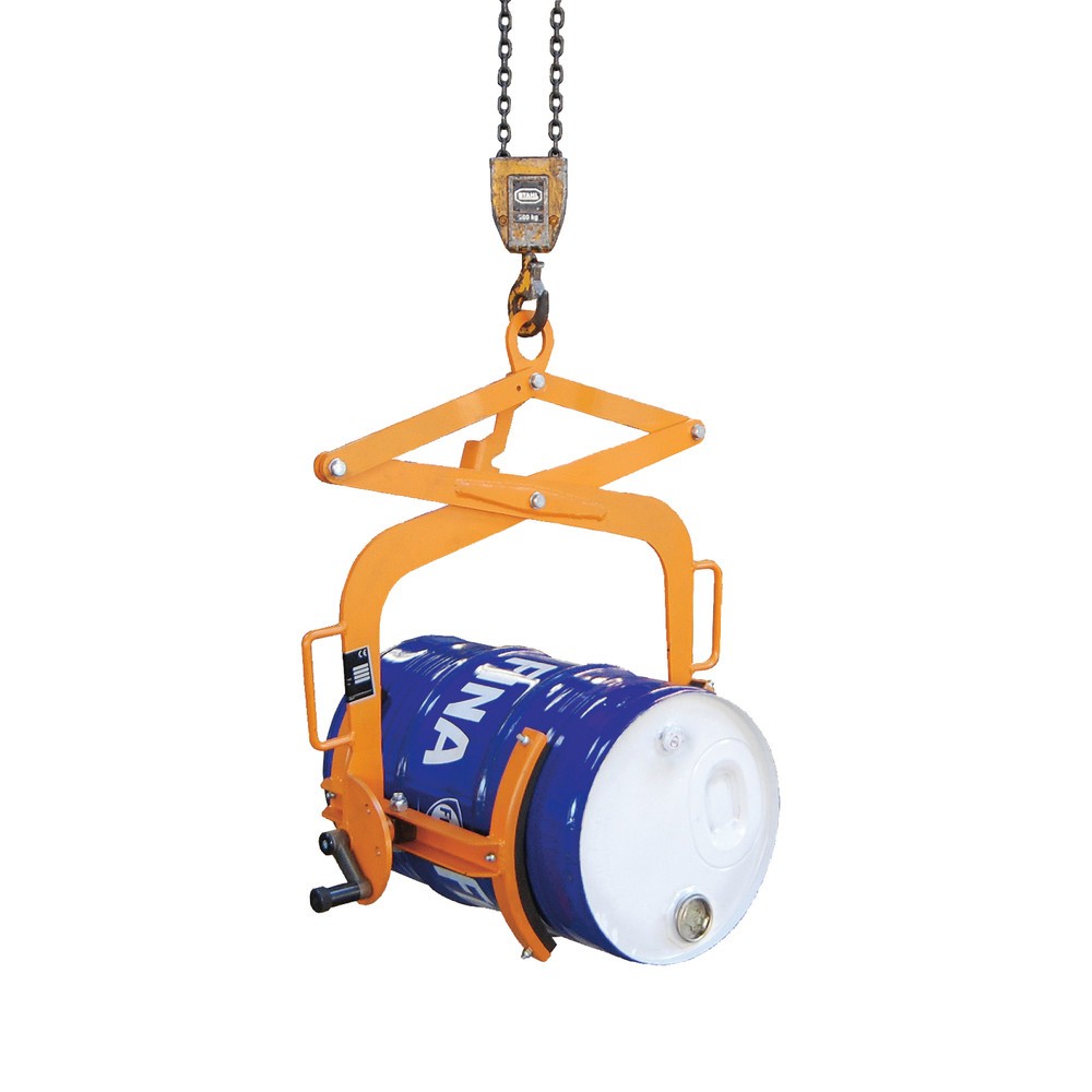 Product afbeelding: Bauer® Vatengrijptang voor stalen 200 liter vaten, cap. 300 kg, thermisch verzinkt