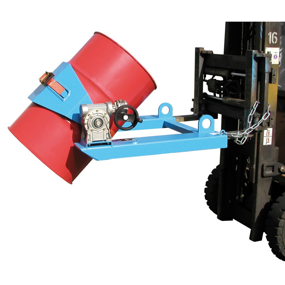 Productafbeelding nr. 1: Bauer® Vatenkantelaar, cap. 300 kg, voor vat-Ø 350-600 mm, zwengel, RAL 5012 lichtblauw