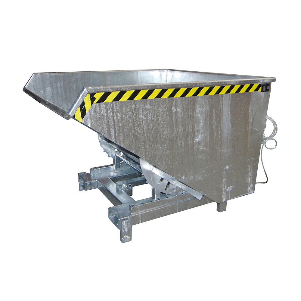 Productafbeelding nr. 1: Bauer® zwaarlastkantelbak, draagvermogen 4.000 kg, verzinkt, volume 0,9 m³