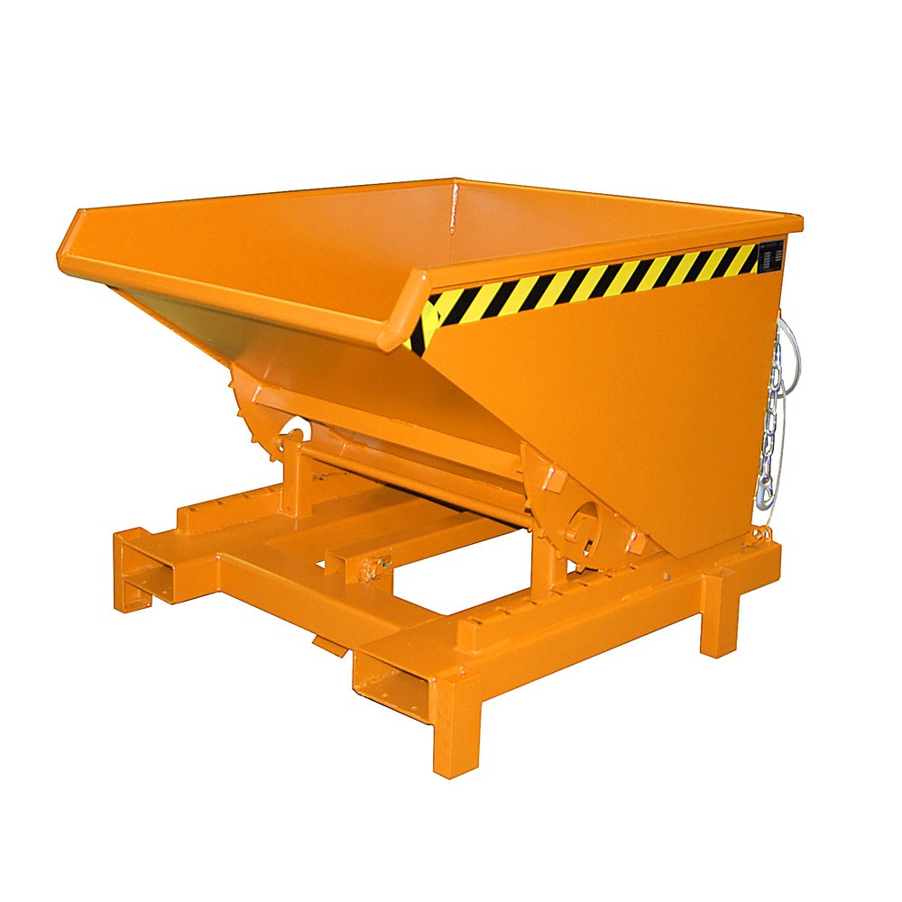 Productafbeelding nr. 1: Bauer® Zwaarlastkantelbak, capaciteit 4.000 kg, gelakt, volume 0,6 m³, RAL 2000 geeloranje