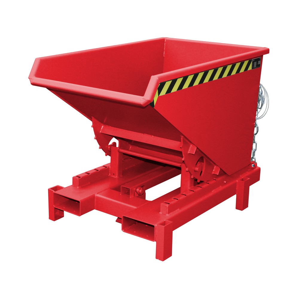 Productafbeelding nr. 1: Bauer® Zwaarlastkantelbak, capaciteit 4.000 kg, gelakt, volume 0,3 m³, RAL 3000 vuurrood