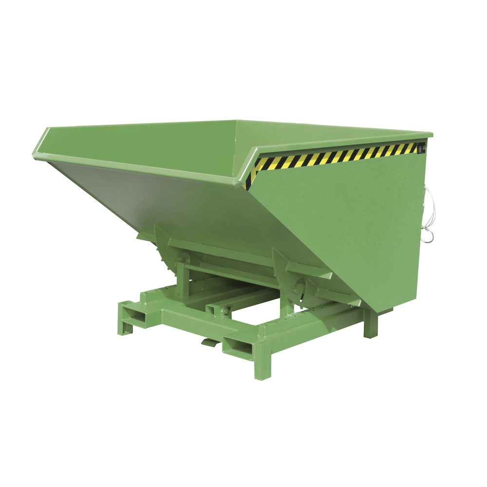 Productafbeelding nr. 1: Bauer® Zwaarlastkantelbak, capaciteit 4.000 kg, gelakt, volume 1,7 m³, RAL 6011 resedagroen