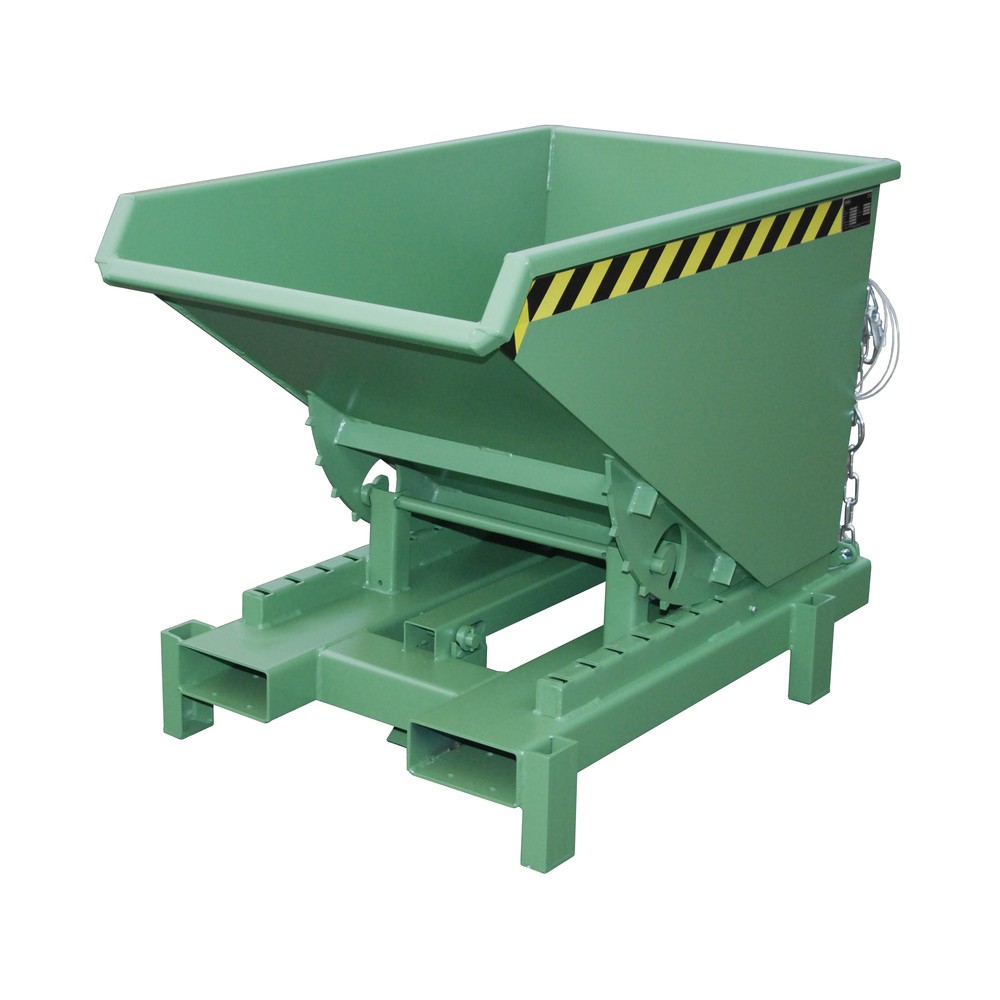 Productafbeelding nr. 1: Bauer® Zwaarlastkantelbak, capaciteit 4.000 kg, gelakt, volume 0,3 m³, RAL 6011 resedagroen