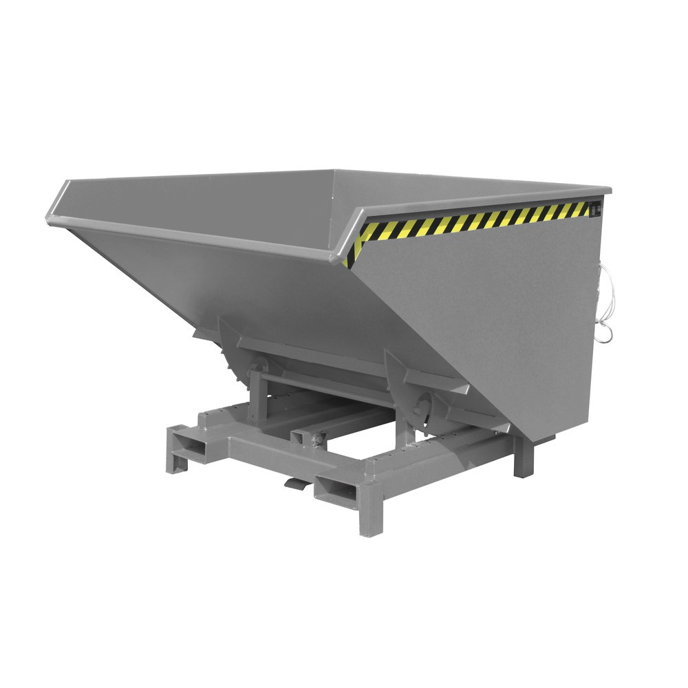 Productafbeelding nr. 1: Bauer® Zwaarlastkantelbak, capaciteit 4.000 kg, gelakt, volume 1,7 m³, RAL 7005 muisgrijs