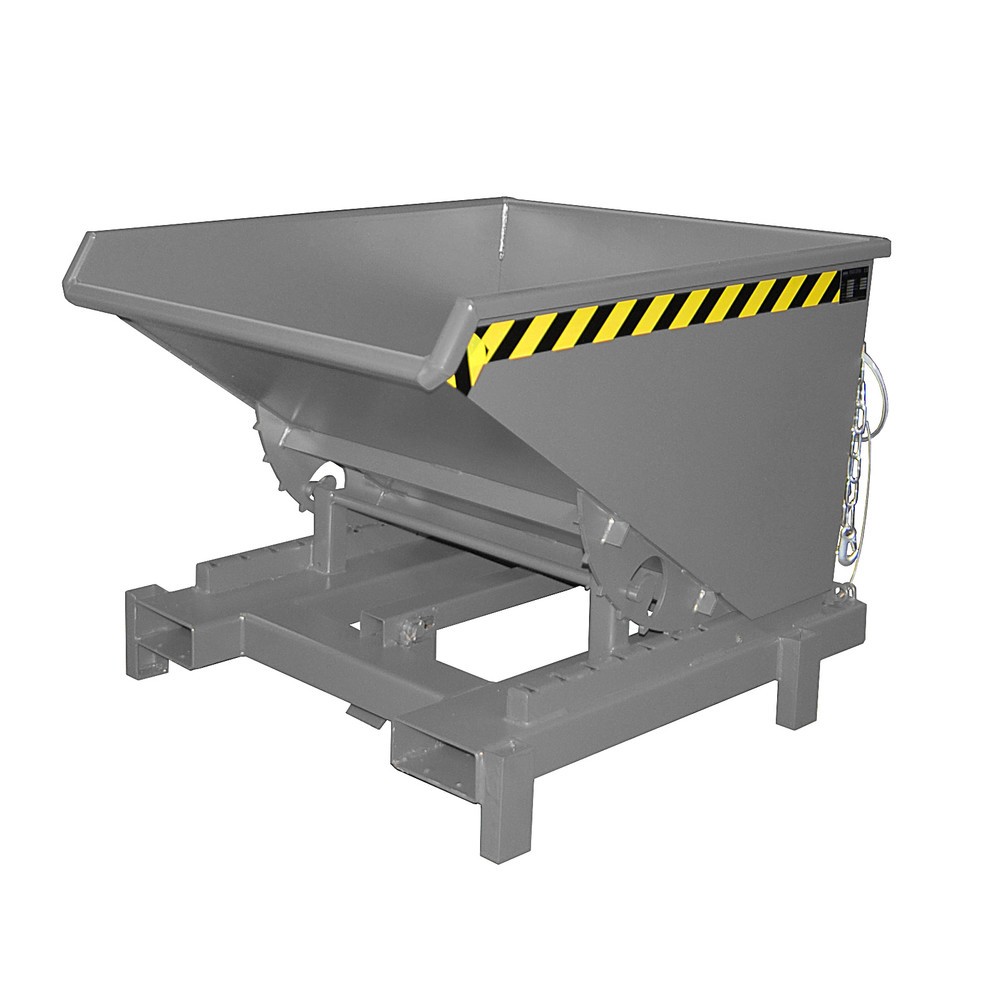Product afbeelding: Bauer® Zwaarlastkantelbak, capaciteit 4.000 kg, gelakt, volume 0,6 m³, RAL 7005 muisgrijs