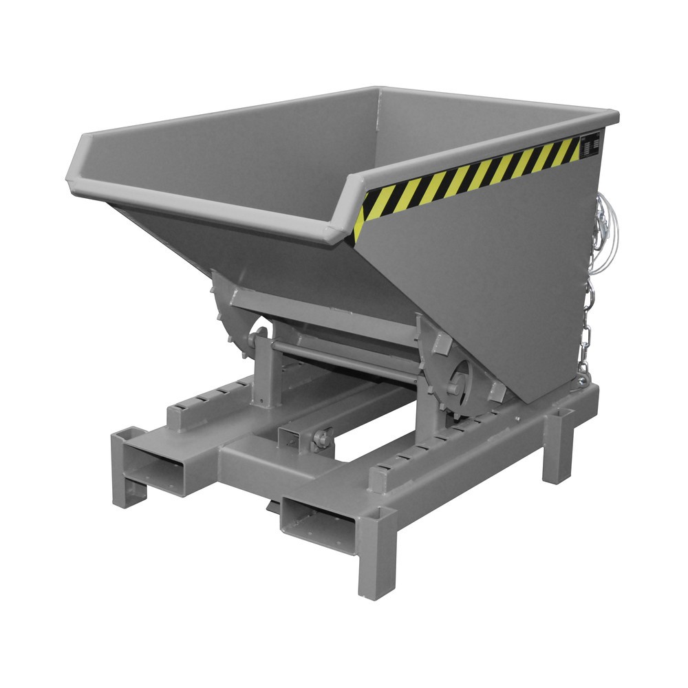 Productafbeelding nr. 1: Bauer® Zwaarlastkantelbak, capaciteit 4.000 kg, gelakt, volume 0,3 m³, RAL 7005 muisgrijs