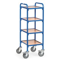 Bijzetwagen fetra® voor magazijnbakken, met bodemplaten
