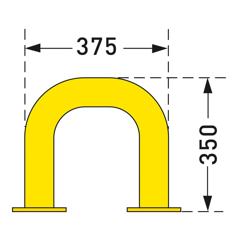 Productafbeelding nr. 2: Beschermbeugel voor gebruik buiten, Ø 76 mm, hxb 350 x 375 mm