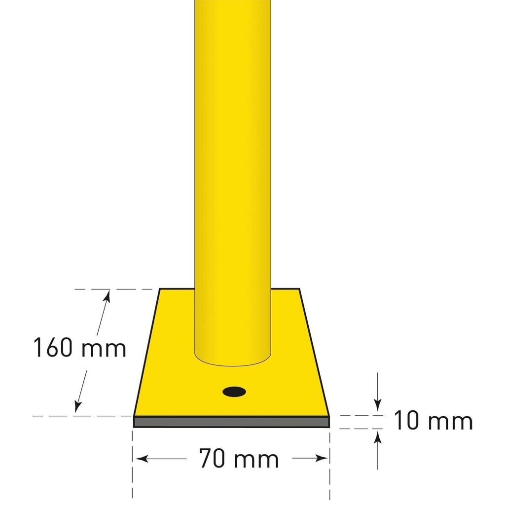 Beschermbeugel, voor gebruik buiten, hxb 1.000 x 1.000 mm Productafbeelding nr. 2: Beschermbeugel, voor gebruik buiten, hxb 1.000 x 1.000 mm