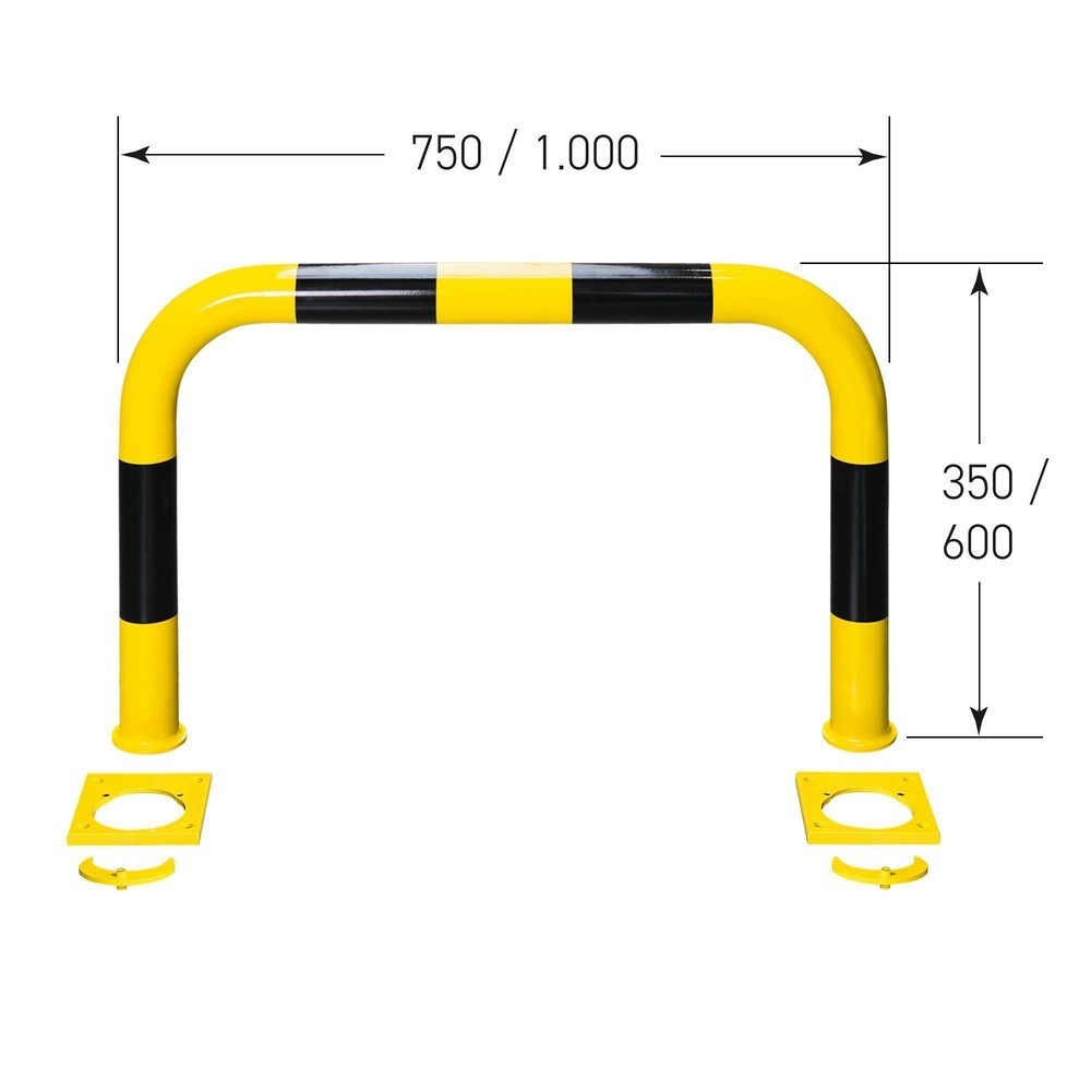 Productafbeelding nr. 7: Beschermbeugel voor keilboutbevestiging, hxb 600 x 1.000 mm