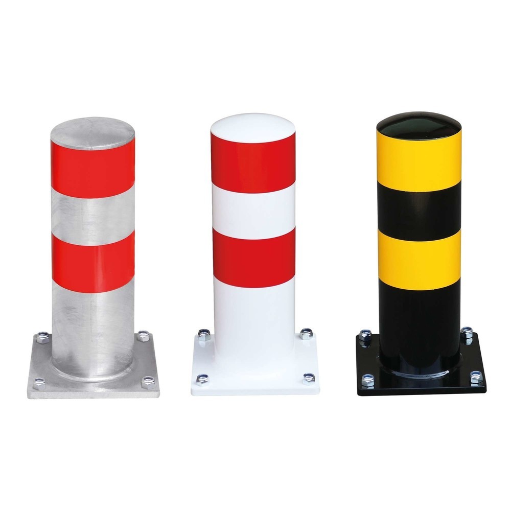 Productafbeelding nr. 2: Beschermpaal MORAVIA BLACK BULL als parkeerhulp voor vrachtwagens, voor buiten, zinkkleuren, hoogte 500 mm, Ø 159 mm