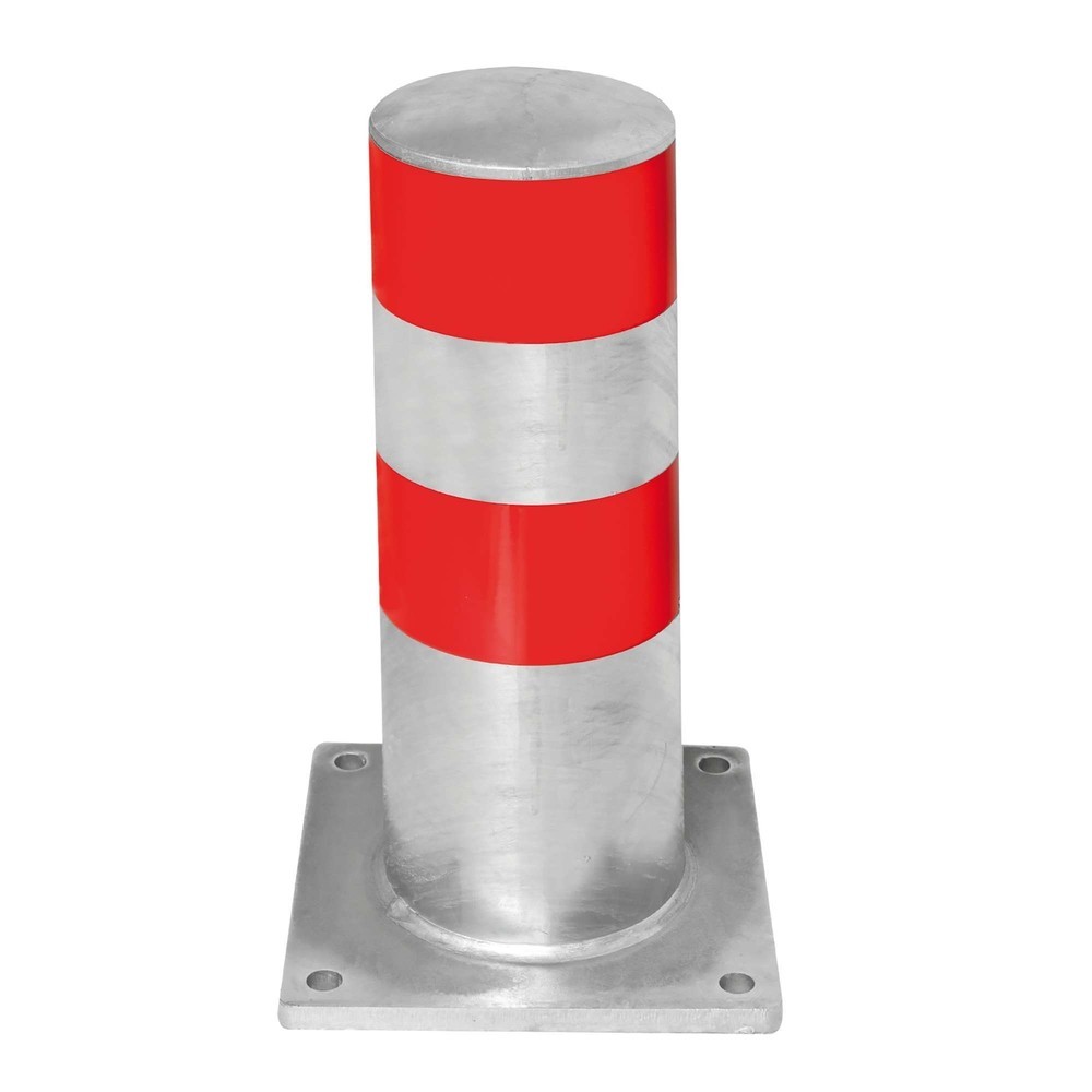 Product afbeelding: Beschermpaal MORAVIA BLACK BULL als parkeerhulp voor vrachtwagens, voor buiten, zinkkleuren, hoogte 500 mm, Ø 159 mm