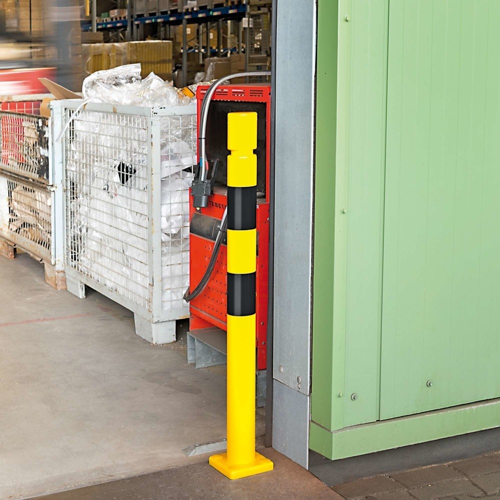 Productafbeelding nr. 2: Beschermpaal MORAVIA FLEX, van TPU, voor keilboutbevestiging, hxØ 1.000 x 80 mm, geel-zwart