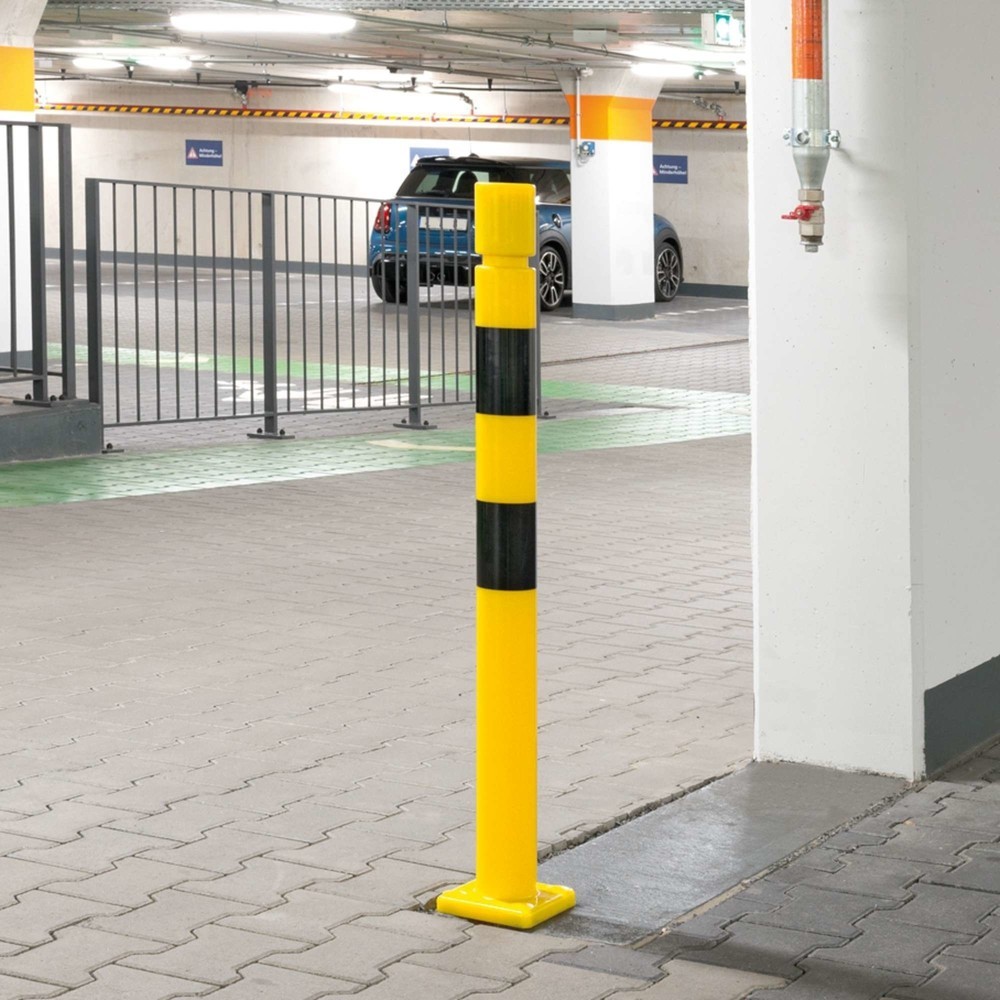 Productafbeelding nr. 6: Beschermpaal MORAVIA FLEX, van TPU, voor keilboutbevestiging, hxØ 1.000 x 80 mm, geel-zwart