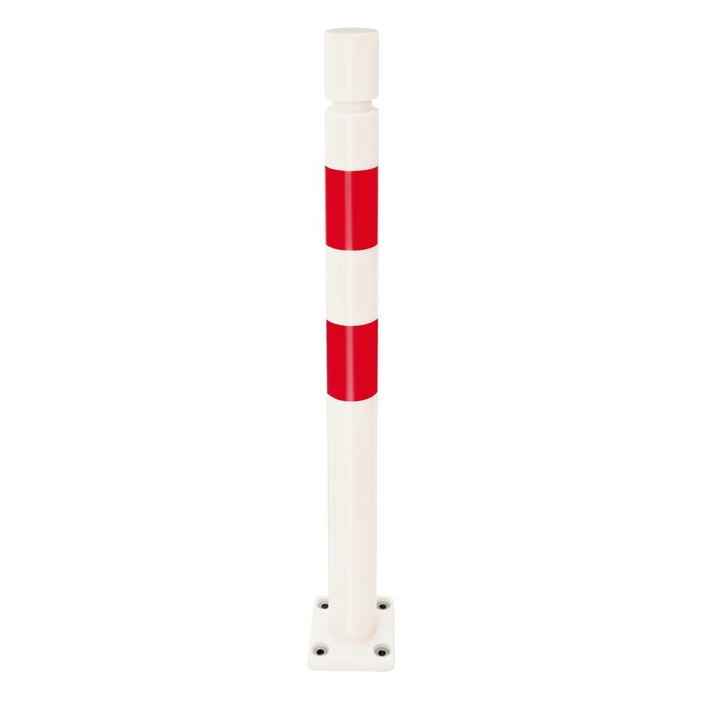 Product afbeelding: Beschermpaal MORAVIA FLEX, van TPU, voor keilboutbevestiging, hxØ 1.000 x 80 mm, rood-wit