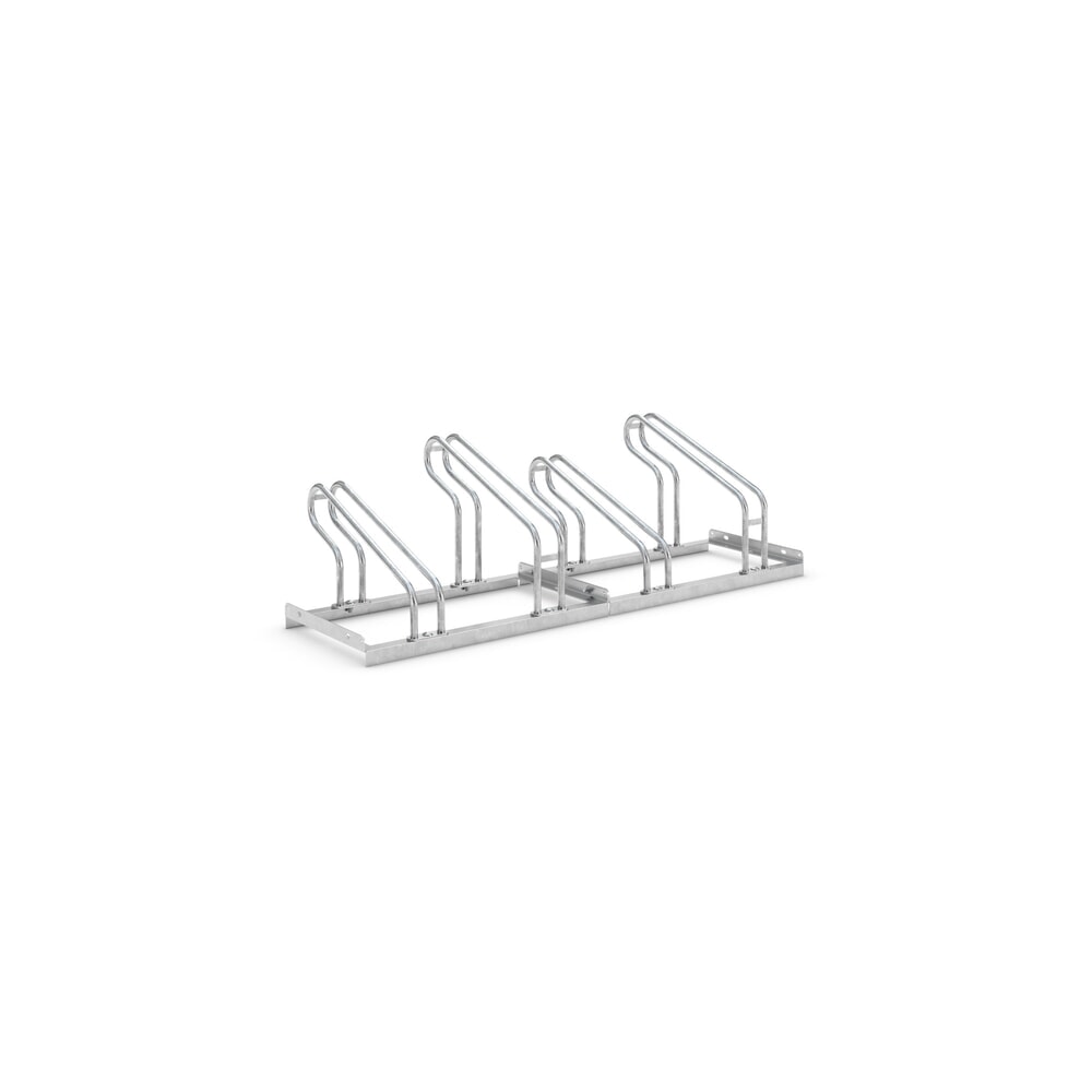 Product afbeelding: Beugelfietsrek, 1-zijdig, 4 plaatsen, verzinkt