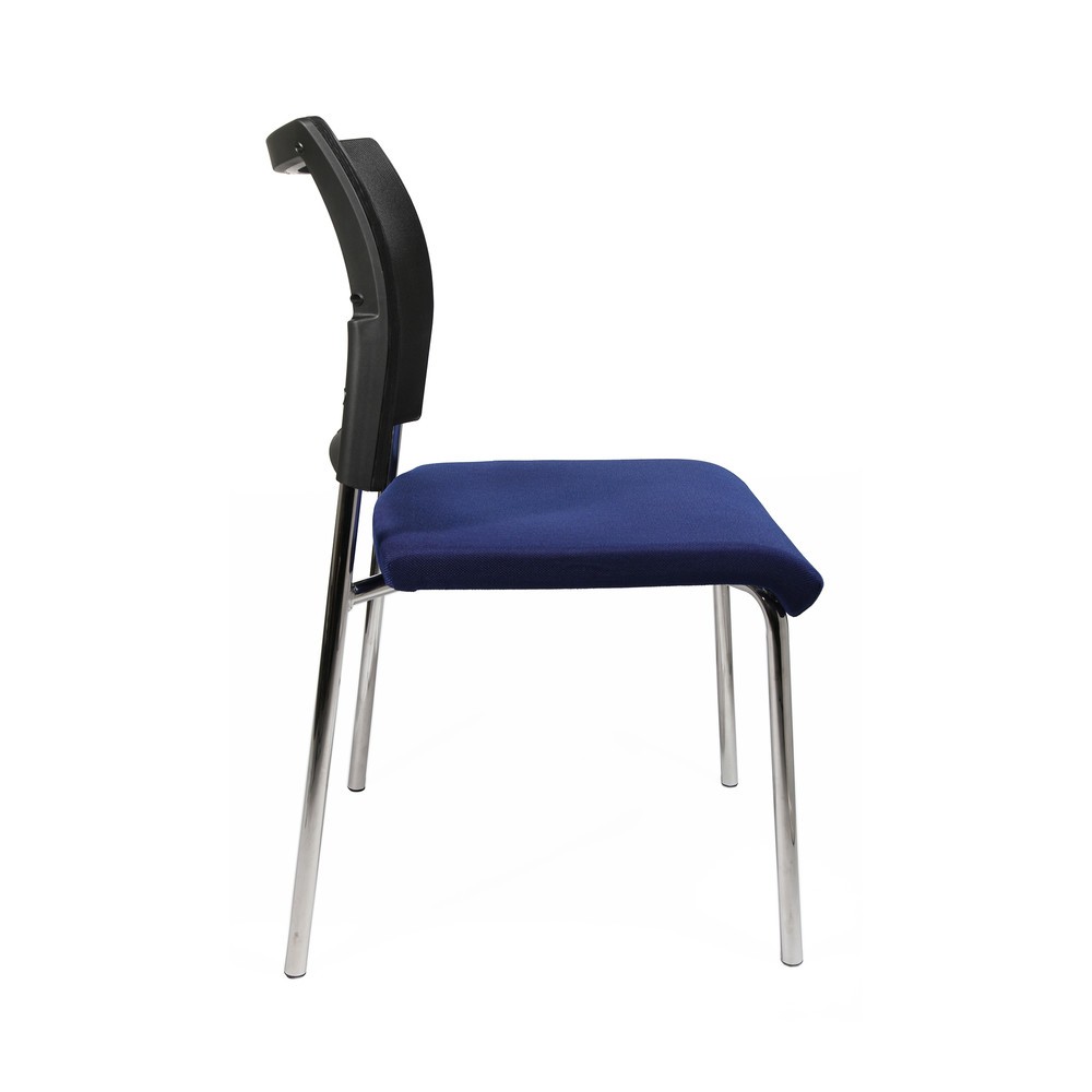 Productafbeelding nr. 4: Bezoekersstoel Topstar® Classic met netrugleuning + 4 poten frame, blauw