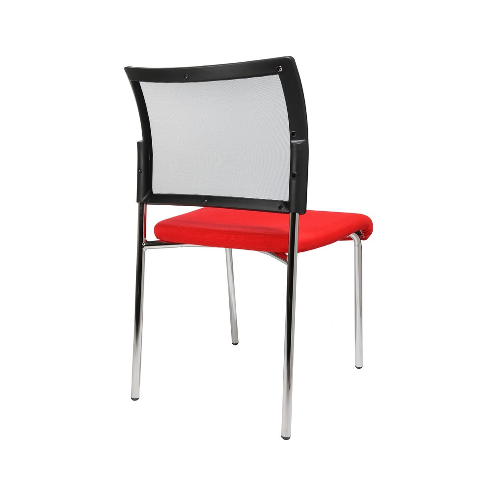 Productafbeelding nr. 3: Bezoekersstoel Topstar® Classic met netrugleuning + 4 poten frame, rood
