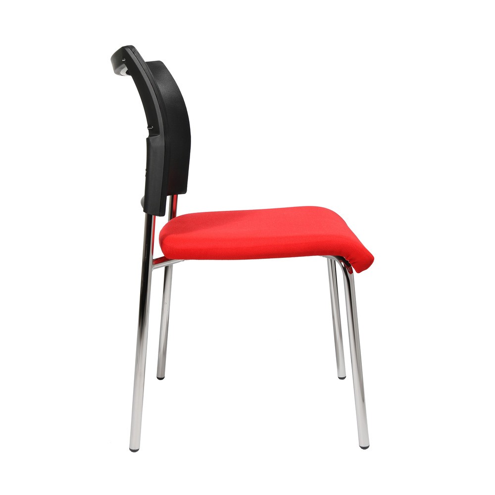 Productafbeelding nr. 4: Bezoekersstoel Topstar® Classic met netrugleuning + 4 poten frame, rood