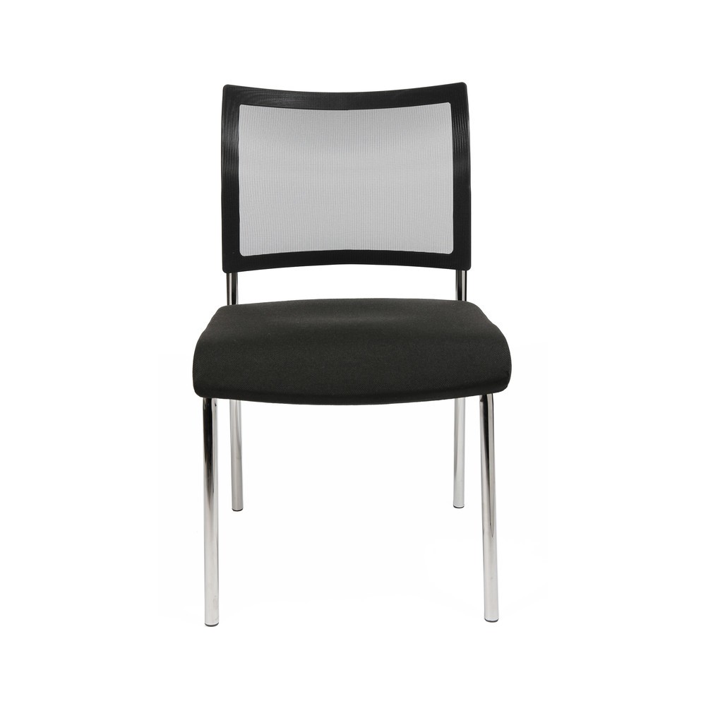 Productafbeelding nr. 2: Bezoekersstoel Topstar® Classic met netrugleuning + 4 poten frame, zwart