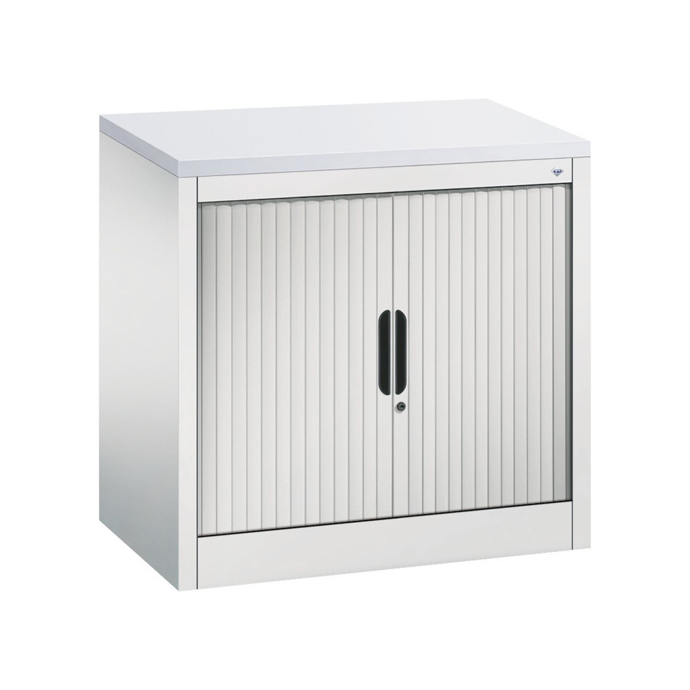 Product afbeelding: Bijzetroldeurkast C+P, 1 1/2 OH, breedte 800 mm, lichtgrijs, Lichtgrijs