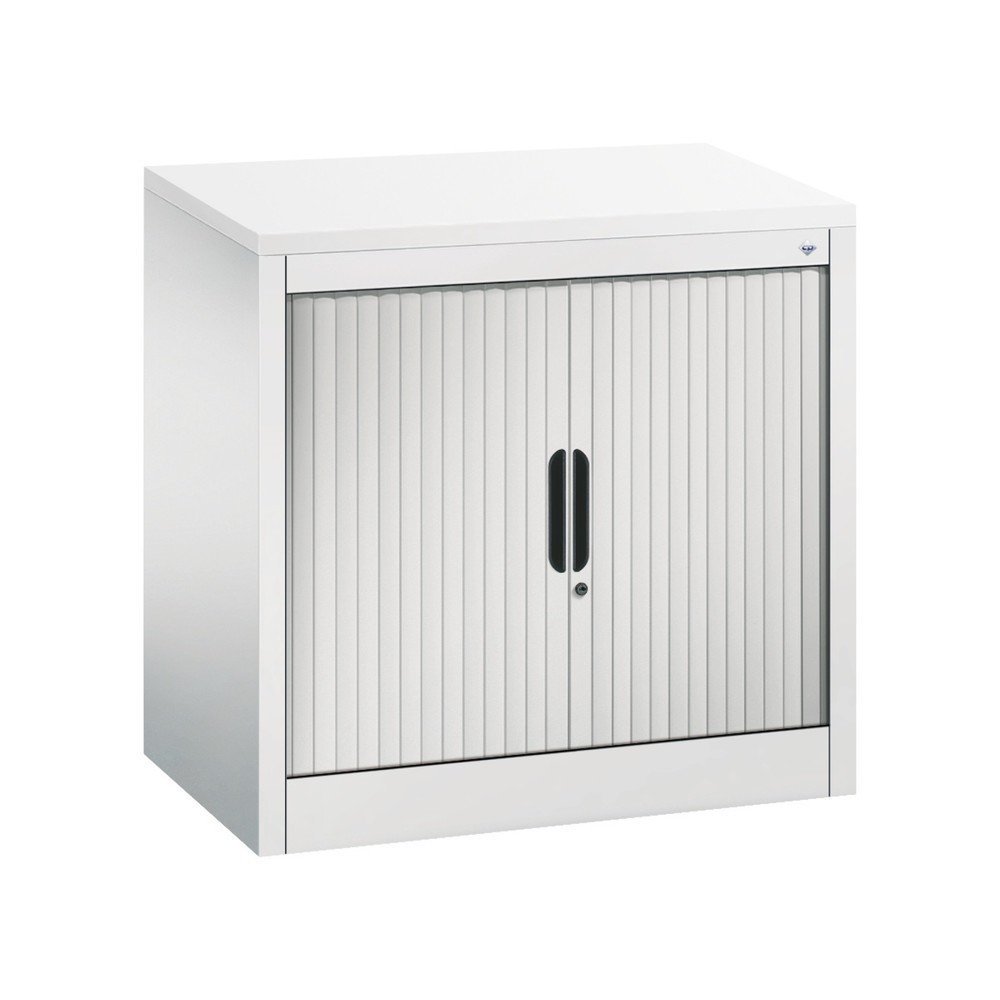Product afbeelding: Bijzetroldeurkast C+P, 1 1/2 OH, breedte 800 mm, lichtgrijs, Wit