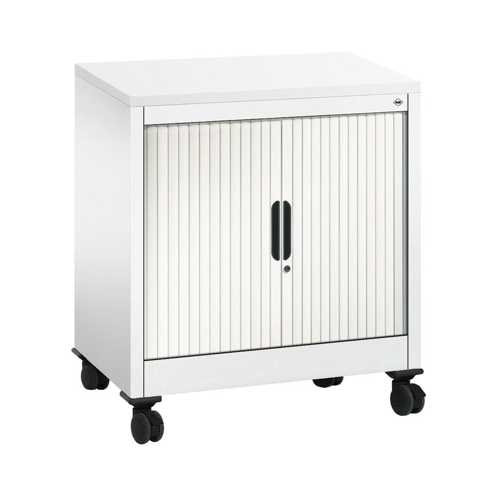 Bijzetroldeurkast C+P, 1 1/2 OH, breedte 800 mm, zuiver wit, Wit Product afbeelding: Bijzetroldeurkast C+P, 1 1/2 OH, breedte 800 mm, zuiver wit, Wit