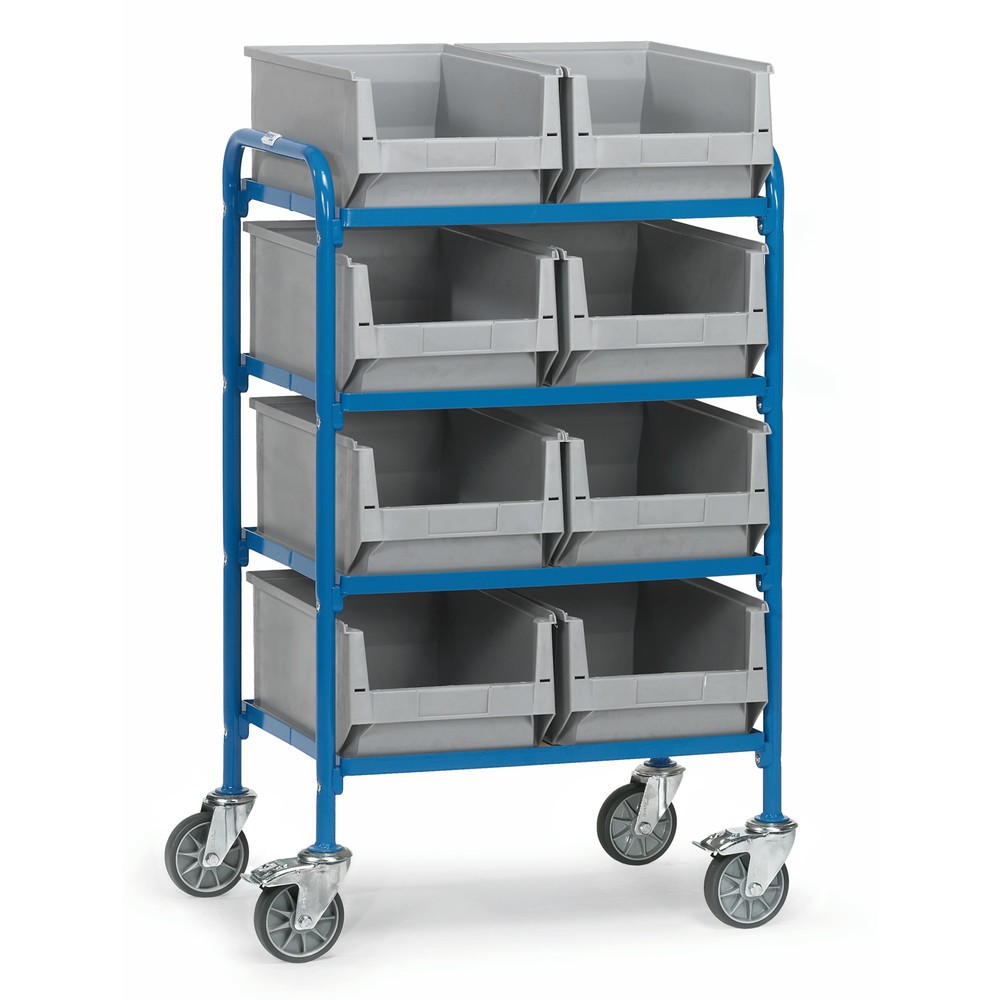 Product afbeelding: Bijzetwagen fetra® met bakken, laadvlak 630 x 470 mm