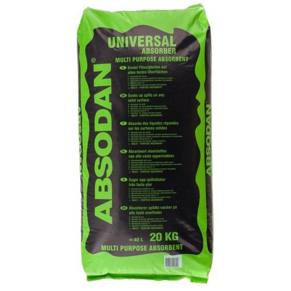 Product afbeelding: Bindgranulaat voor olie en chemicaliën Absodan Universal, grove korrel, absorptievermogen 16 liter