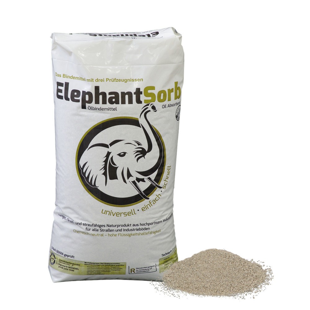 Product afbeelding: Bindmiddel voor olie en chemicaliën Elephant Sorb, type III R, 40 liter, 2 st./VE