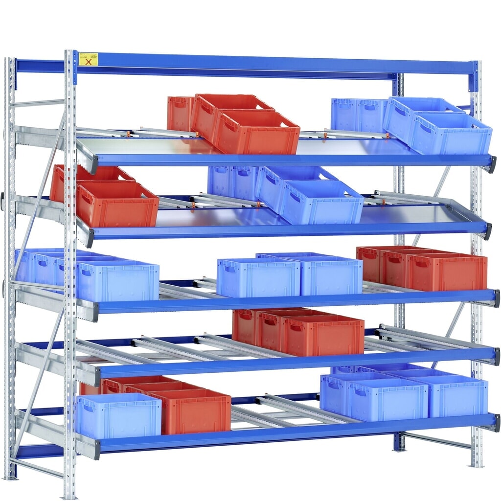 Product afbeelding: Bito stukgoed-doorrolstelling, basiselement, h x b x d 2.500 x 2.700 x 1.300 mm