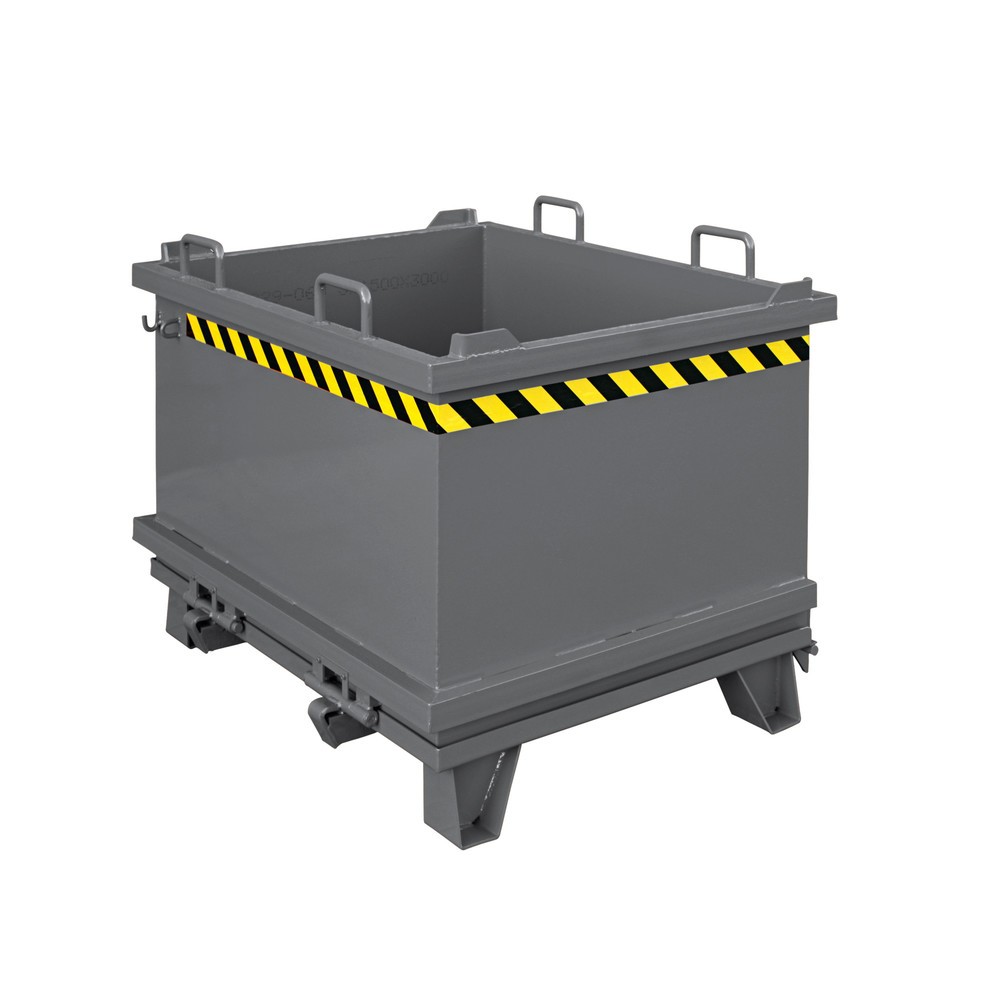 Product afbeelding: Opvouwbare bodemcontainer met trekkabel, volume 0.75 m³, antracietgrijs