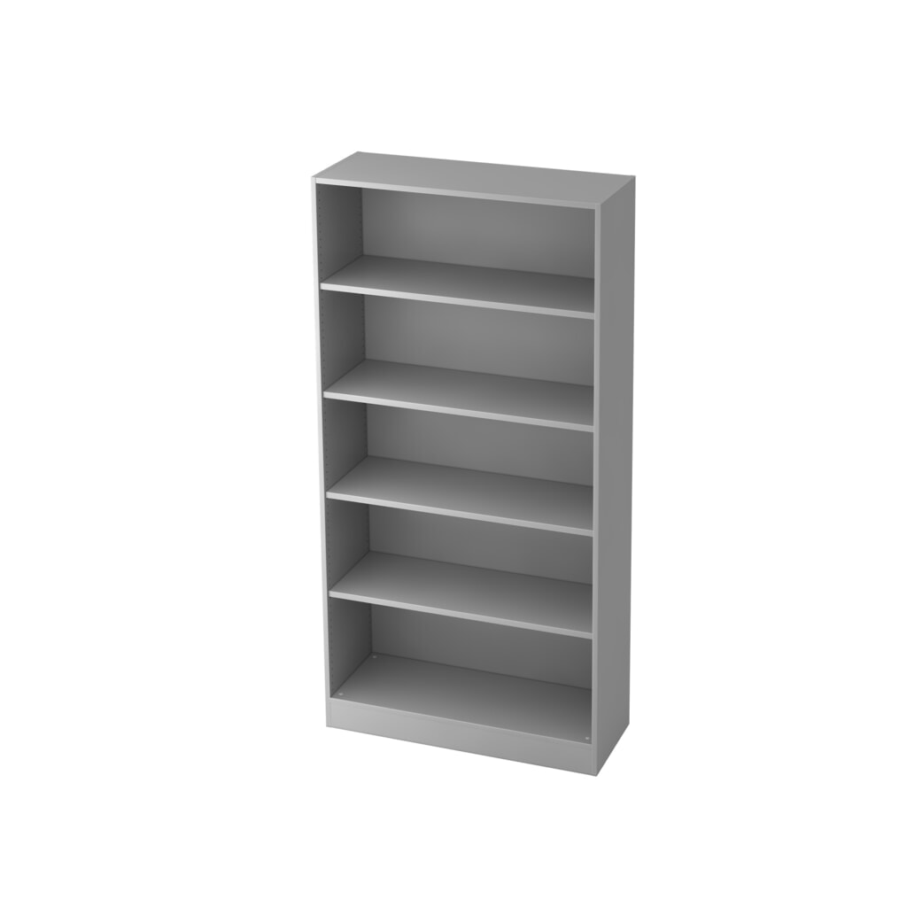 Stellingkast Solid, 4 legplanken, breedte 1.000 mm, grijs Productafbeelding nr. 2: Stellingkast Solid, 4 legplanken, breedte 1.000 mm, grijs