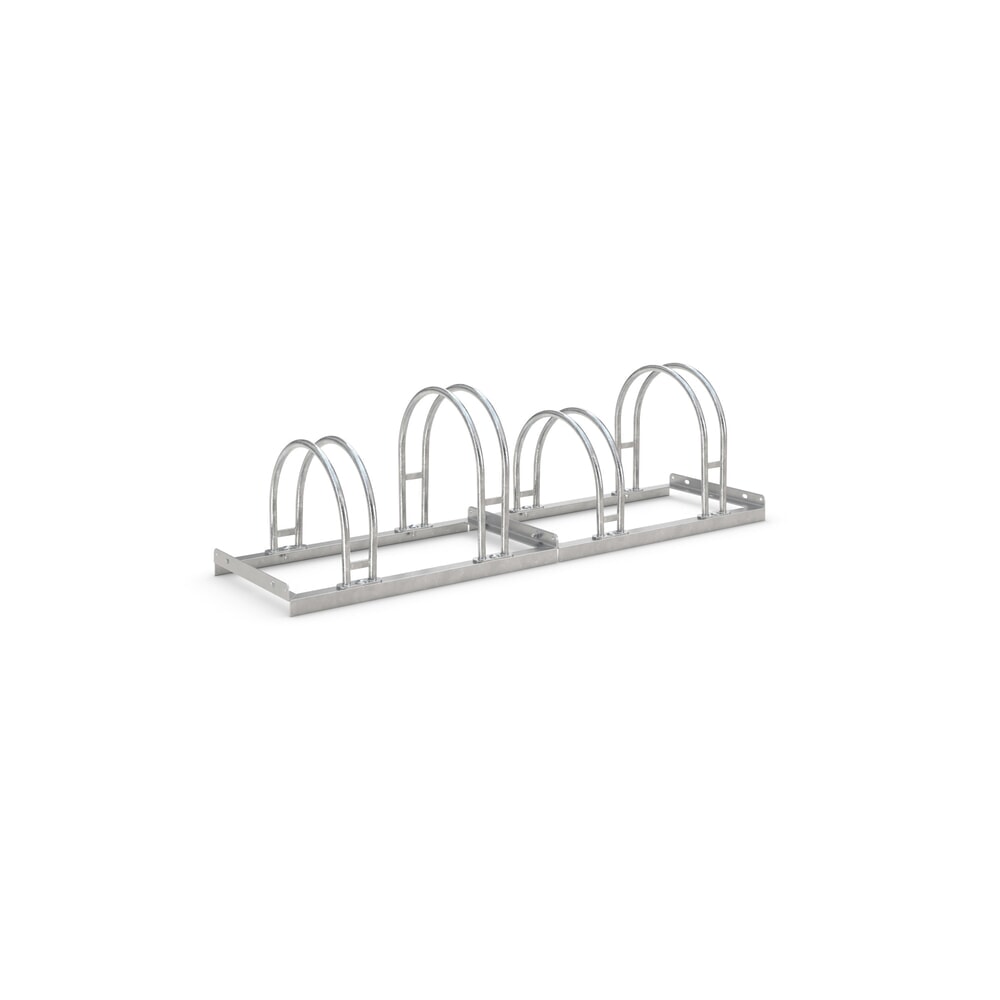 Product afbeelding: Bogenfietsrek, 1-zijdig, 4 plaatsen, verzinkt