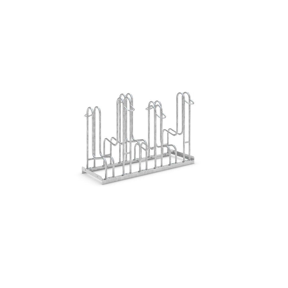 Product afbeelding: Staand fietsrek, 2-zijdig, 6 plaatsen