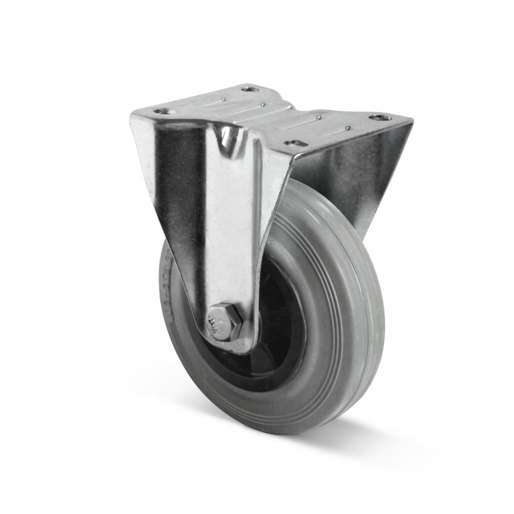 Product afbeelding: Bokwiel van massief rubber Basic, PAK-vrij, Øxb 80 x 35 mm, capaciteit 70 kg