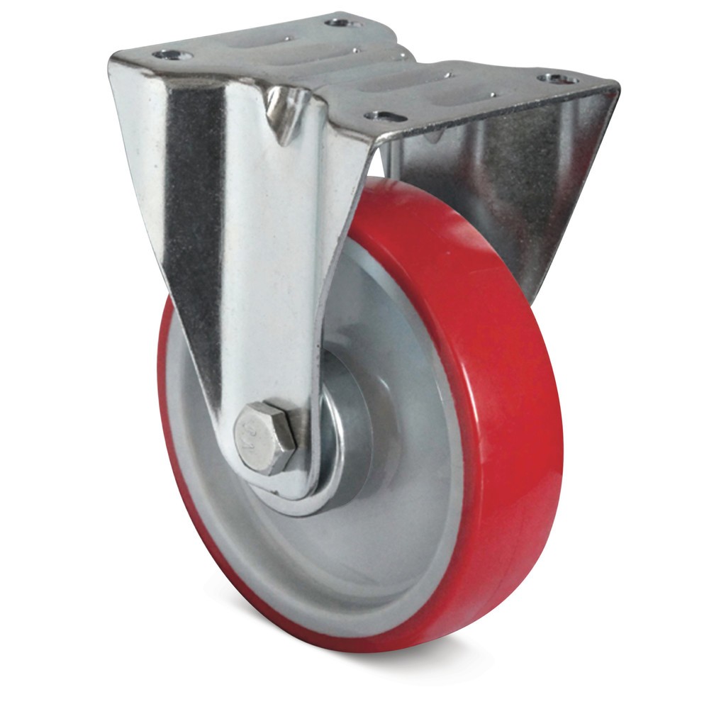 Product afbeelding: Bokwiel PU Basic, laat geen strepen achter, Ø x breedte 100 x 32 mm, cap. 150 kg