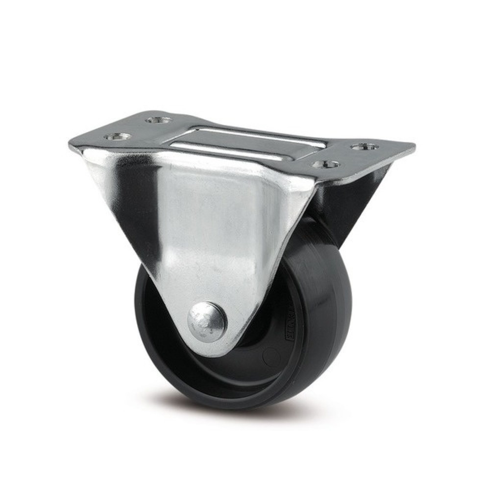 Product afbeelding: Bokwiel TENTE PP, glijlager, laat geen strepen achter, wielas vastgeklonken, Ø x breedte 65 x 50 mm, cap. 120 kg