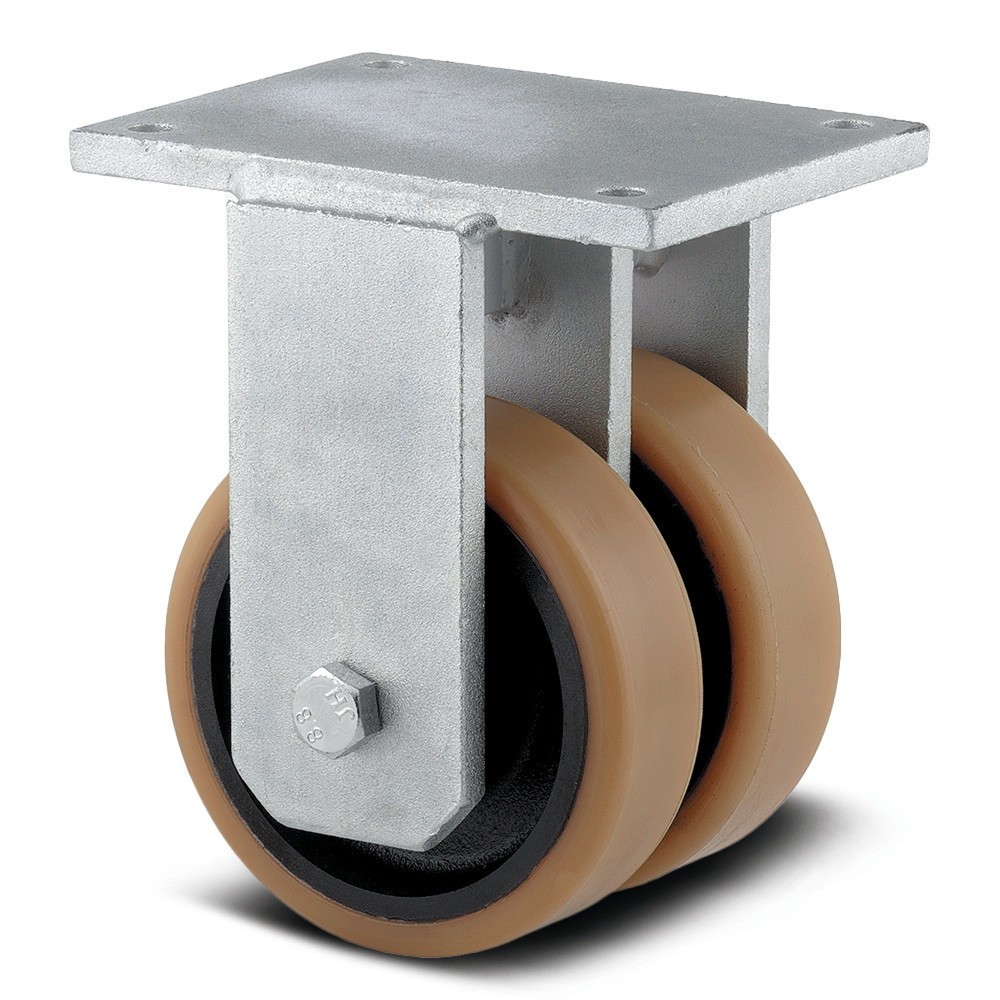Product afbeelding: Bokwiel TENTE PU, dubbel wiel, precisiekogellager, Ø x breedte 200 x 50 mm, draagvermogen 2.000 kg