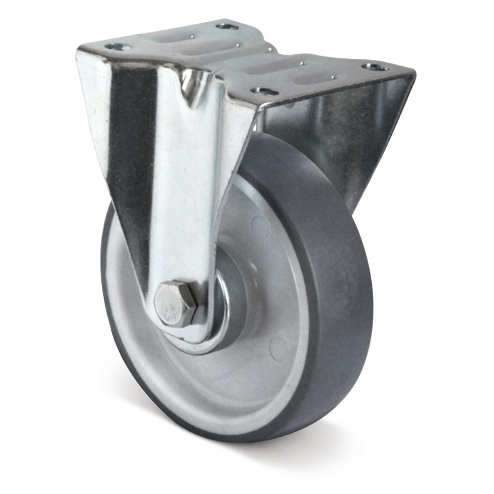 Product afbeelding: Bokwiel TPE Basic, laat geen strepen achter, Ø x breedte 100 x 32 mm, cap. 100 kg