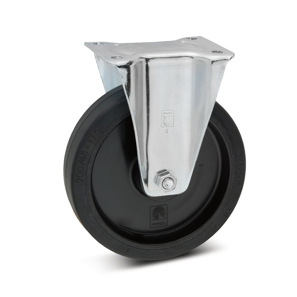 Product afbeelding: Bokwiel Wicke van elastisch massief rubber, velg van kunststof, Ø x breedte 100 x 36 mm, cap. 180 kg