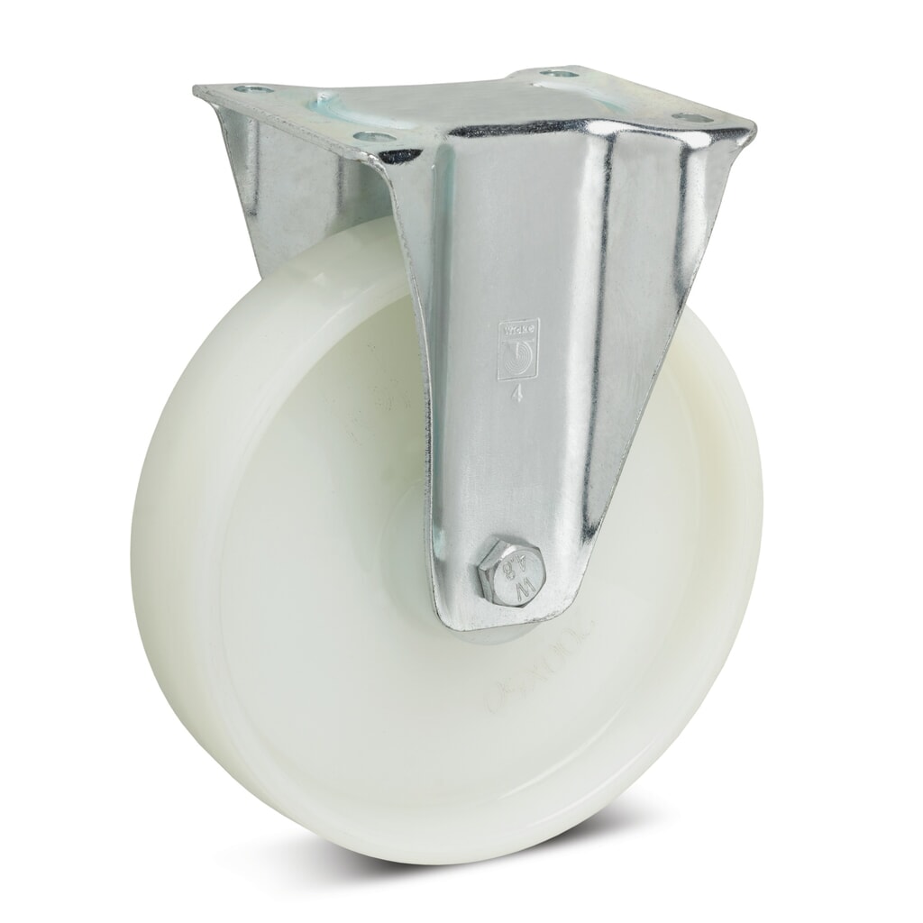 Bokwiel Wicke van polyamide, laat geen strepen achter, Ø x breedte 80 x 35 mm, cap. 150 kg Product afbeelding: Bokwiel Wicke van polyamide, laat geen strepen achter, Ø x breedte 80 x 35 mm, cap. 150 kg
