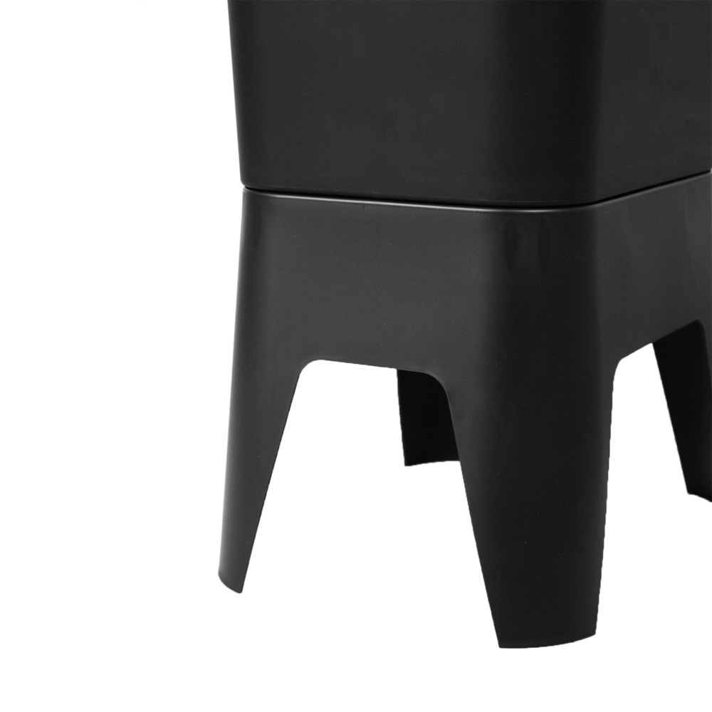 Productafbeelding nr. 6: Afvalbak BON TON Circubin, van 100% gerecycled polypropyleen, 40 liter, met deksel, antraciet