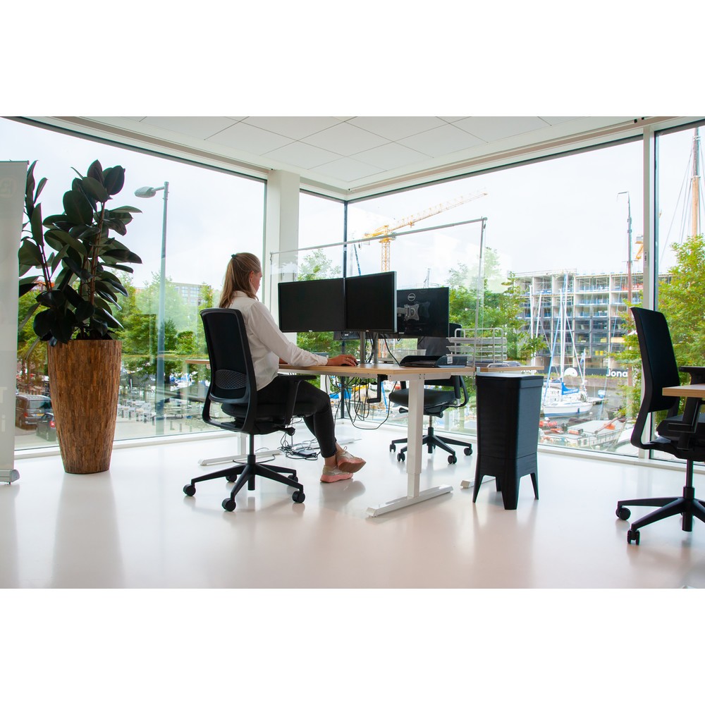 Productafbeelding nr. 12: Afvalbak BON TON Circubin, van 100% gerecycled polypropyleen, 40 liter, met deksel, antraciet