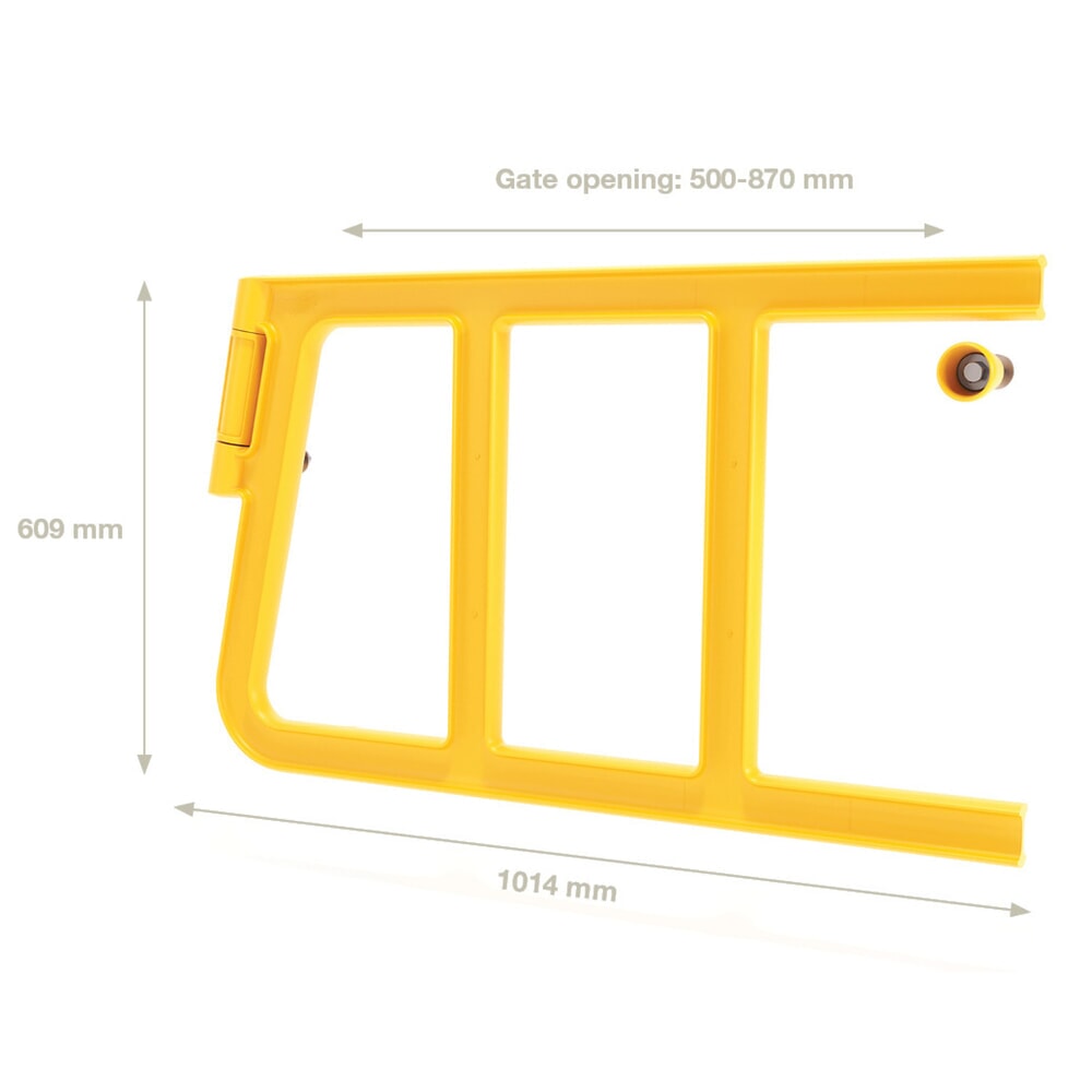 Productafbeelding nr. 2: Veiligheidsdeur voor veiligheidshek BOPLAN® Double Axes Gate®, voor binnen en buiten, voor 870 mm deuropening